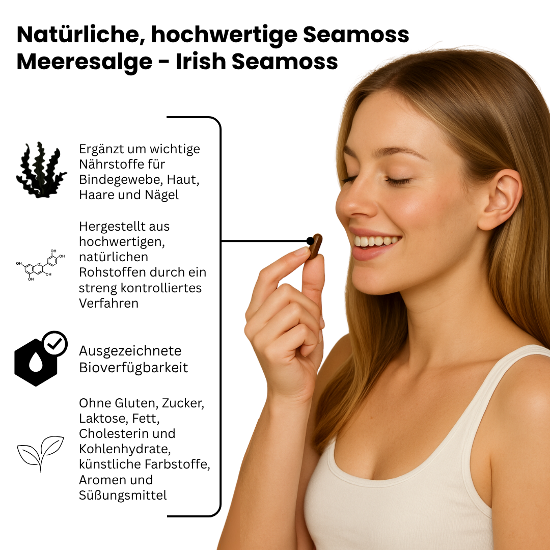 PureMoss Seamoss Kapseln | Nie wieder Blähbauch