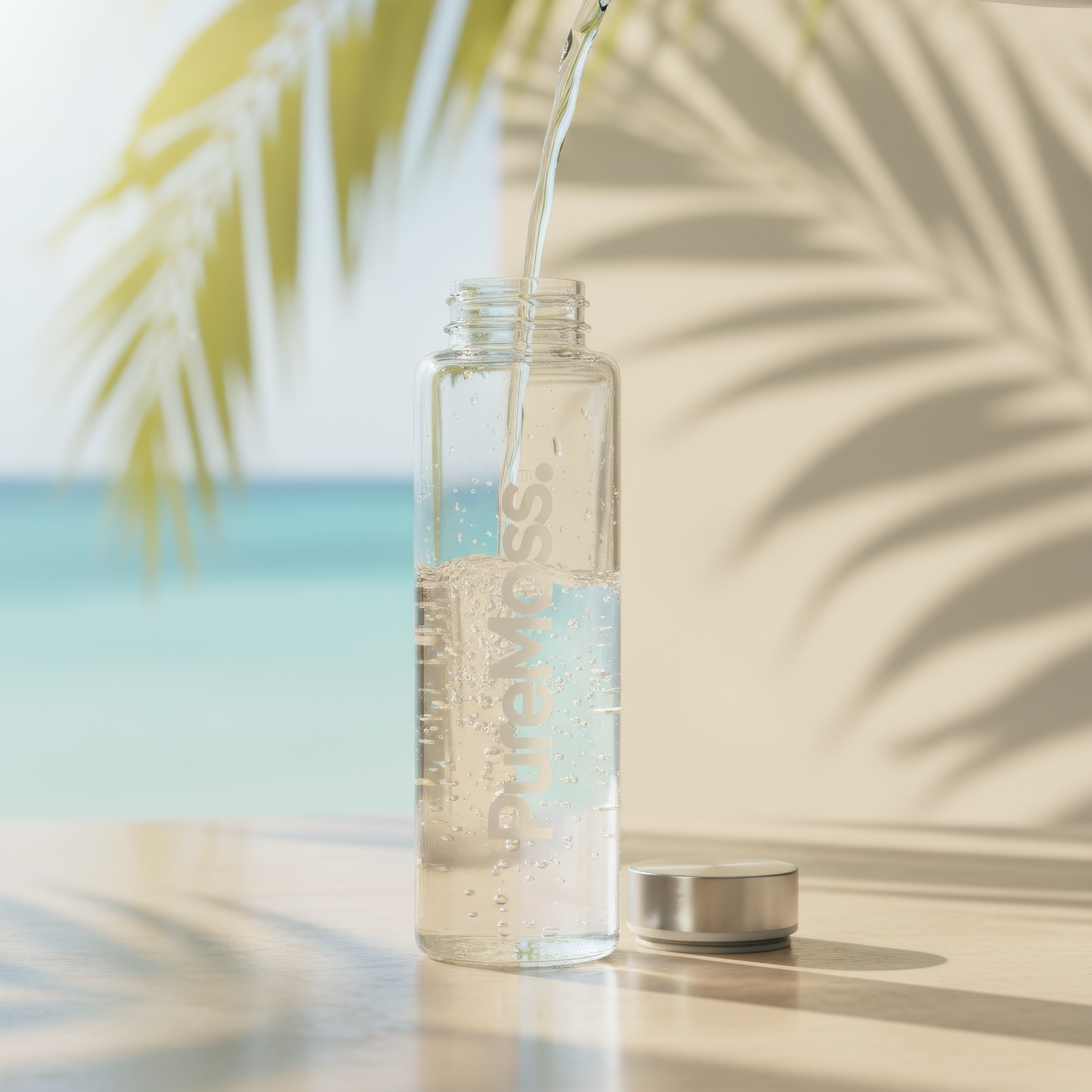PureMoss Glass Hydration Bottle