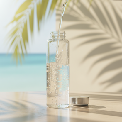 PureMoss Glass Hydration Bottle