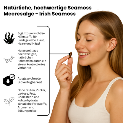 PureMoss Seamoss Kapseln | Nie wieder Blähbauch