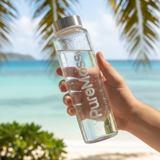 PureMoss Glass Hydration Bottle